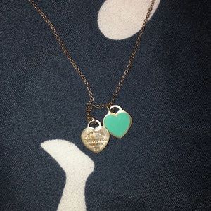 Return to Tiffanys Necklace Double Hearts